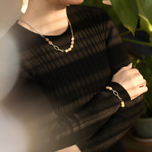 画像をギャラリービューアに読み込む, NSS780 STAINLESS STEEL NECKLACE WITH NATURAL STONE AAB CO..