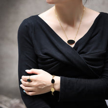 画像をギャラリービューアに読み込む, NSS782 STAINLESS STEEL NECKLACE WITH EPOXY AAB CO..