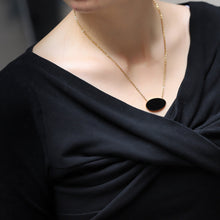 画像をギャラリービューアに読み込む, NSS782 STAINLESS STEEL NECKLACE WITH EPOXY AAB CO..