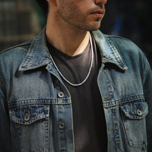 画像をギャラリービューアに読み込む, NSS788 STAINLESS STEEL NECKLACE WITH STONE AAB CO..