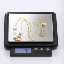 画像をギャラリービューアに読み込む, NSS799 STAINLESS STEEL NECKLACE WITH PEARL AAB CO..