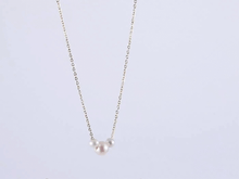画像をギャラリービューアに読み込む, NSS805 STAINLESS STEEL NECKLACE WITH PEARL AAB CO..