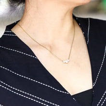 画像をギャラリービューアに読み込む, NSS805 STAINLESS STEEL NECKLACE WITH PEARL AAB CO..