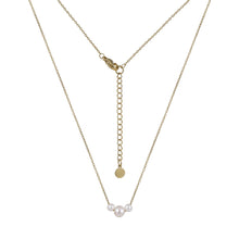 画像をギャラリービューアに読み込む, NSS805 STAINLESS STEEL NECKLACE WITH PEARL AAB CO..