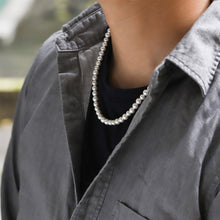 画像をギャラリービューアに読み込む, NSS861 STAINLESS STEEL NECKLACE WITH SHELL PEARL AAB CO..