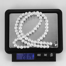 画像をギャラリービューアに読み込む, NSS861 STAINLESS STEEL NECKLACE WITH SHELL PEARL AAB CO..