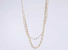 画像をギャラリービューアに読み込む, NSS862 STAINLESS STEEL NECKLACE WITH SHELL PEARL AAB CO..