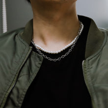 画像をギャラリービューアに読み込む, NSS862 STAINLESS STEEL NECKLACE WITH SHELL PEARL AAB CO..