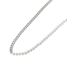 画像をギャラリービューアに読み込む, NSS863 STAINLESS STEEL NECKLACE WITH SHELL PEARL AAB CO..