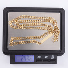 画像をギャラリービューアに読み込む, NSS870 STAINLESS STEEL NECKLACE WITH ID PLATE AAB CO..