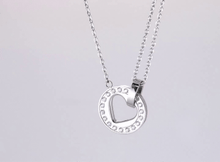 画像をギャラリービューアに読み込む, NSS890 STAINLESS STEEL NECKLACE WITH CZ AAB CO..