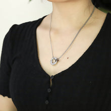画像をギャラリービューアに読み込む, NSS890 STAINLESS STEEL NECKLACE WITH CZ AAB CO..