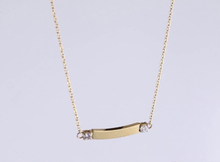 画像をギャラリービューアに読み込む, NSS891 STAINLESS STEEL NECKLACE WITH CZ AAB CO..