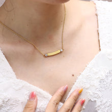 画像をギャラリービューアに読み込む, NSS891 STAINLESS STEEL NECKLACE WITH CZ AAB CO..