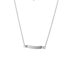 画像をギャラリービューアに読み込む, NSS891 STAINLESS STEEL NECKLACE WITH CZ AAB CO..