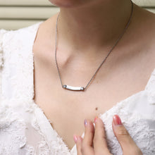 画像をギャラリービューアに読み込む, NSS891 STAINLESS STEEL NECKLACE WITH CZ AAB CO..