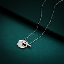 画像をギャラリービューアに読み込む, NSS896 STAINLESS STEEL T-BAR NECKLACE WITH CZ AAB CO..