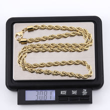 画像をギャラリービューアに読み込む, NSS905 STAINLESS STEEL ROPE CHAIN NECKLACE AAB CO..