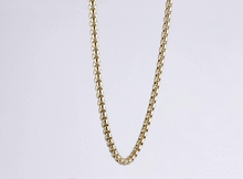 画像をギャラリービューアに読み込む, NSS906 STAINLESS STEEL ROUND BOX CHAIN NECKLACE AAB CO..
