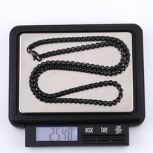 画像をギャラリービューアに読み込む, NSS906 STAINLESS STEEL ROUND BOX CHAIN NECKLACE AAB CO..