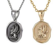 画像をギャラリービューアに読み込む, PSS1161 STAINLESS STEEL OVAL PENDANT AAB CO..