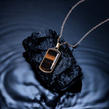 画像をギャラリービューアに読み込む, PSS1168 STAINLESS STEEL DOG TAG WITH NATURAL STONE AAB CO..