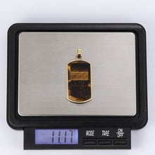 画像をギャラリービューアに読み込む, PSS1168 STAINLESS STEEL DOG TAG WITH NATURAL STONE AAB CO..