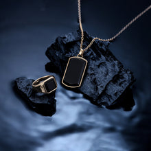 画像をギャラリービューアに読み込む, PSS1168 STAINLESS STEEL DOG TAG WITH NATURAL STONE AAB CO..