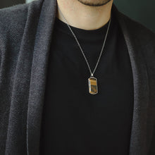 画像をギャラリービューアに読み込む, PSS1168 STAINLESS STEEL DOG TAG WITH NATURAL STONE AAB CO..