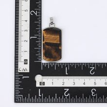 画像をギャラリービューアに読み込む, PSS1168 STAINLESS STEEL DOG TAG WITH NATURAL STONE AAB CO..