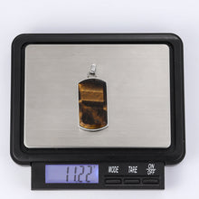 画像をギャラリービューアに読み込む, PSS1168 STAINLESS STEEL DOG TAG WITH NATURAL STONE AAB CO..