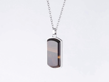 画像をギャラリービューアに読み込む, PSS1168 STAINLESS STEEL DOG TAG WITH NATURAL STONE AAB CO..