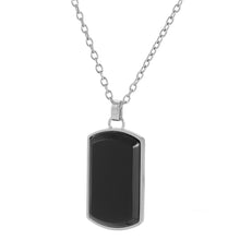 画像をギャラリービューアに読み込む, PSS1168 STAINLESS STEEL DOG TAG WITH NATURAL STONE AAB CO..