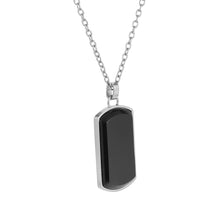 画像をギャラリービューアに読み込む, PSS1168 STAINLESS STEEL DOG TAG WITH NATURAL STONE AAB CO..