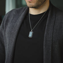 画像をギャラリービューアに読み込む, PSS1168 STAINLESS STEEL DOG TAG WITH NATURAL STONE AAB CO..