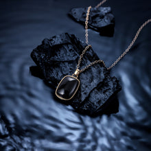 画像をギャラリービューアに読み込む, PSS1169 STAINLESS STEEL OVAL PENDANT WITH NATURAL STONE AAB CO..