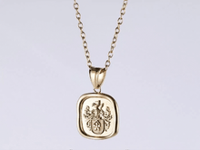 画像をギャラリービューアに読み込む, PSS1183 STAINLESS STEEL SQUARE PENDANT AAB CO..