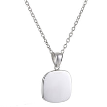 画像をギャラリービューアに読み込む, PSS1183 STAINLESS STEEL SQUARE PENDANT AAB CO..