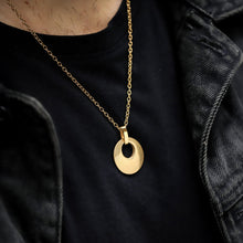 画像をギャラリービューアに読み込む, PSS1217 DAMASCUS STEEL PENDANT IN ROUND SHAPE AAB CO..