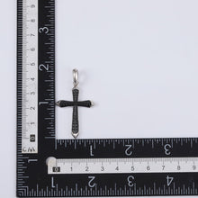 画像をギャラリービューアに読み込む, PSS1225 STAINLESS STEEL CROSS PENDANT WITH CASTING STONE AAB CO..