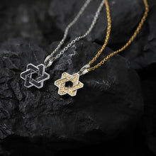 画像をギャラリービューアに読み込む, PSS1226 STAINLESS STEEL PENDANT WITH CASTING STONE (STAR OF DAVID) AAB CO..