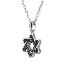 画像をギャラリービューアに読み込む, PSS1226 STAINLESS STEEL PENDANT WITH CASTING STONE (STAR OF DAVID) AAB CO..
