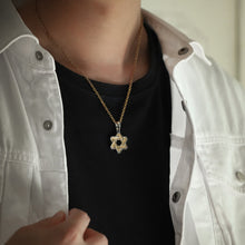 画像をギャラリービューアに読み込む, PSS1226 STAINLESS STEEL PENDANT WITH CASTING STONE (STAR OF DAVID) AAB CO..