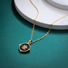 画像をギャラリービューアに読み込む, PSS1239 STAINLESS STEEL COMPSS PENDANT WITH EPOXY & CZ AAB CO..