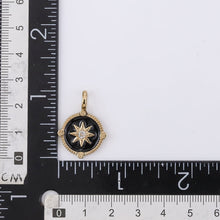 画像をギャラリービューアに読み込む, PSS1239 STAINLESS STEEL COMPSS PENDANT WITH EPOXY & CZ AAB CO..