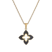 画像をギャラリービューアに読み込む, PSS1240 STAINLESS STEEL FLOWER SHAPE PENDANT WITH EPOXY AAB CO..