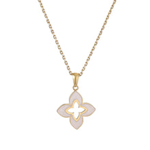 画像をギャラリービューアに読み込む, PSS1240 STAINLESS STEEL FLOWER SHAPE PENDANT WITH EPOXY AAB CO..