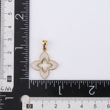 画像をギャラリービューアに読み込む, PSS1240 STAINLESS STEEL FLOWER SHAPE PENDANT WITH EPOXY AAB CO..