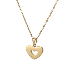 画像をギャラリービューアに読み込む, PSS1242 STAINLESS STEEL HEART SHAPE PENDANT WITH EPOXY & CZ AAB CO..