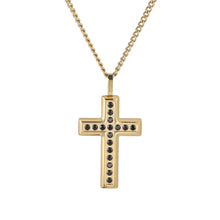 画像をギャラリービューアに読み込む, PSS1245 STAINLESS STEEL CORSS PENDANT WITH CZ AAB CO..